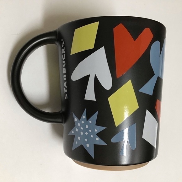 Starbucks Las Vegas Black Coffee Mug Tea Cup 12 oz Cards Blackjack Triple 7s - Picture 3 of 14